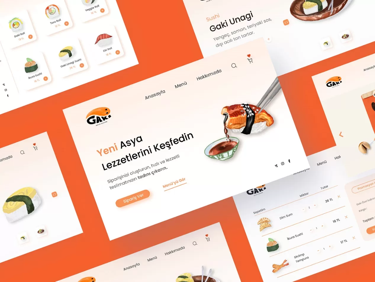 asiancuisine branding Food Packaging restaurant Sushi visual identity japanese sushi project typography