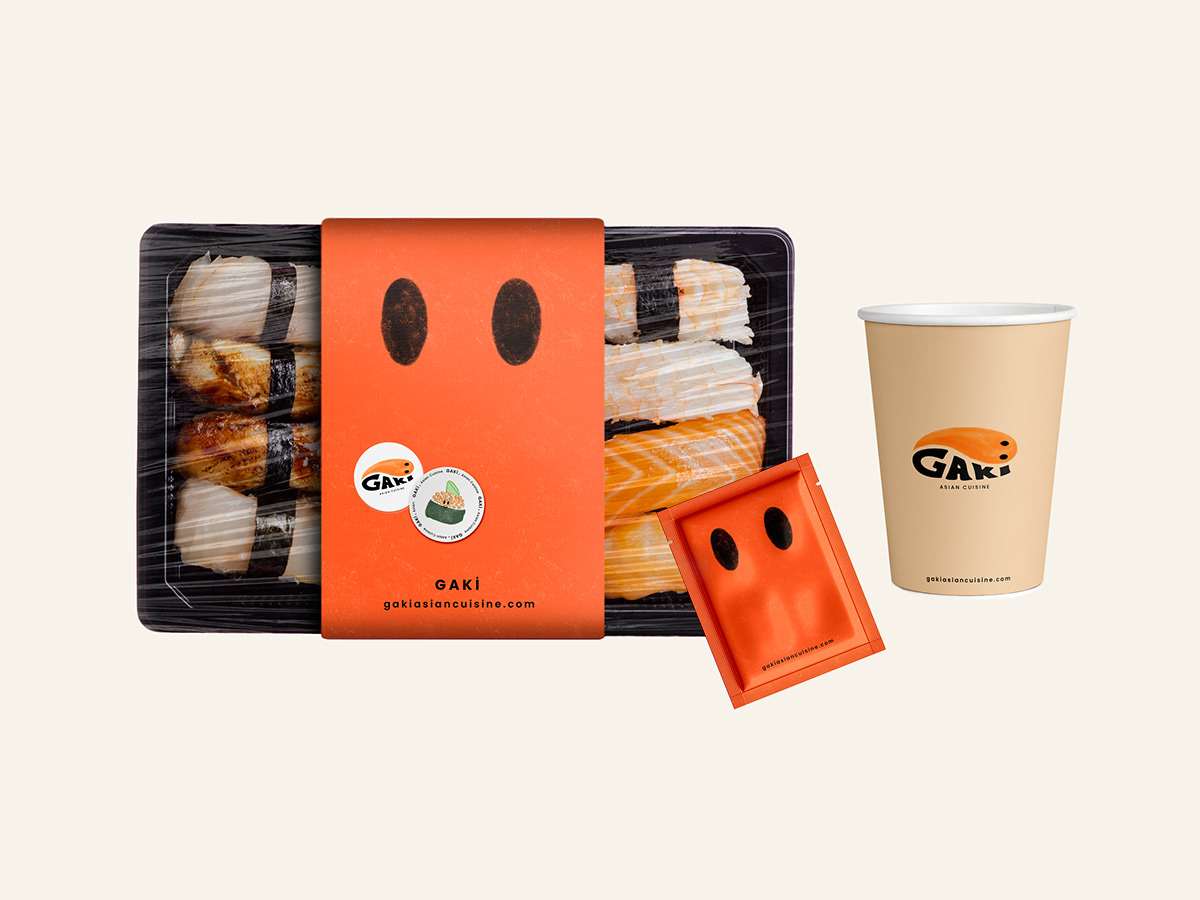 asiancuisine branding Food Packaging restaurant Sushi visual identity japanese sushi project typography 